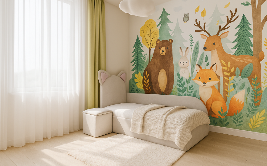 Кровать тахта Хлоя, изголовье с ушками