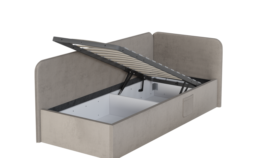 Кровать Токио с подъемным механизмом, велюр