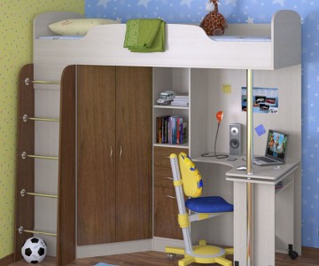 Кровать чердак Теремок-1 