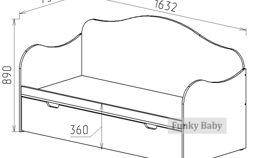 Детская кровать "Зайка"