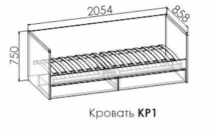 Кровать Смарти Софт КР1