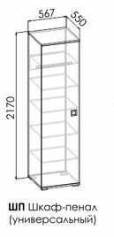 Шкаф-пенал (универсальный) Вектра ШП