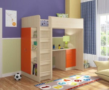 Кровать чердак Теремок-3