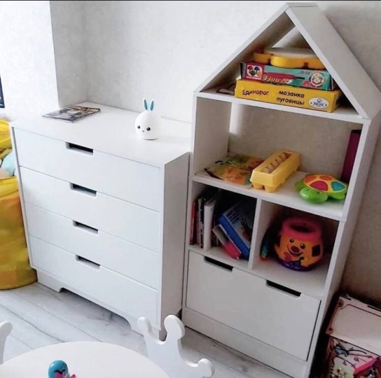 Стеллаж-домик высокий МДФ