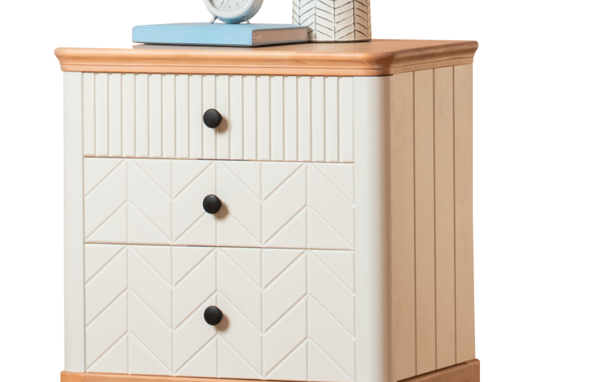 Тумба Грета №10 прикроватная, широкая, 3 ящика