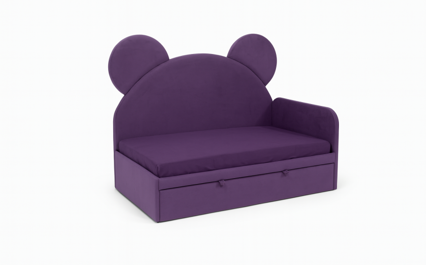 Кровать тахта Минни, с высокой спинкой с ушками Кровать тахта Минни, с высокой спинкой с ушками