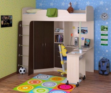 Кровать чердак Теремок-1 