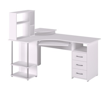 Стол компьютерный С-237+СЕ237 белый Стол компьютерный С-237+СЕ237 белый