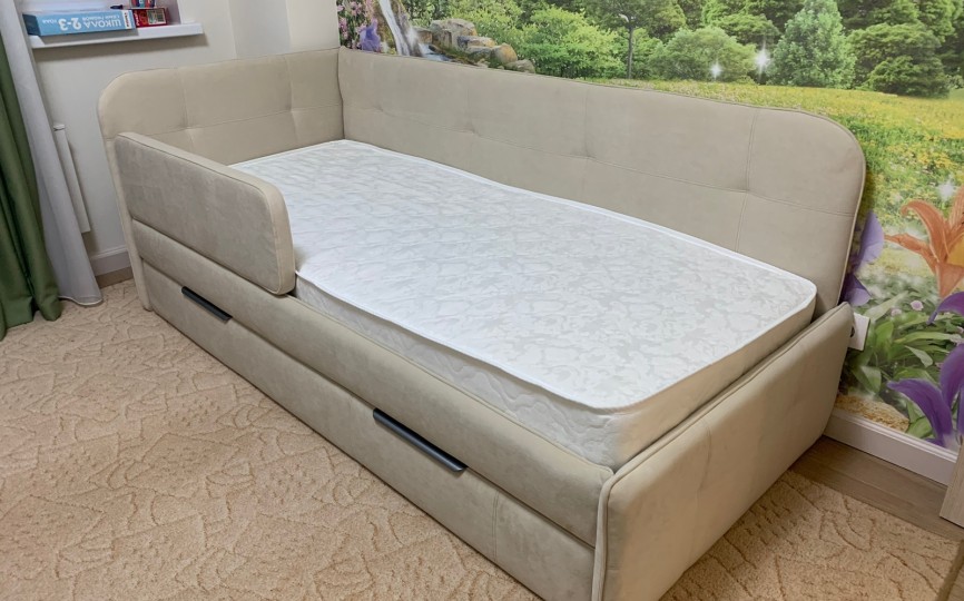 Кровать угловая "Бондо" 190 с дополнительным спальным местом 