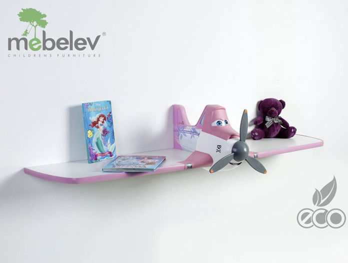 Полка одноярусная "Дасти 1" розовая