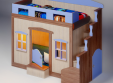 Кровать чердак с окошками Фанки Хоум-1 арт. 11001