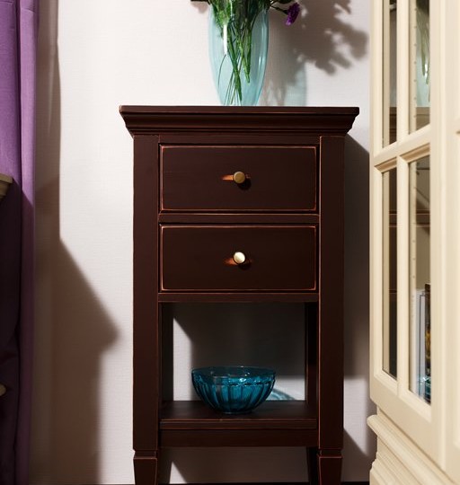 Тумба узкая Бьёрт с открытой полкой 1-44