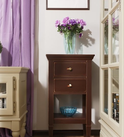 Тумба узкая Бьёрт с открытой полкой 1-44