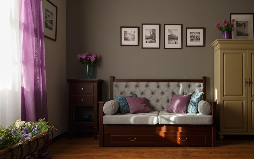 Тумба узкая Бьёрт с открытой полкой 1-44