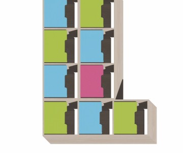 Система для хранения № 1 (13/69СВх3шт + 13/70СВх3шт) Фанки Кидз.