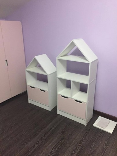 Стеллаж-домик низкий МДФ