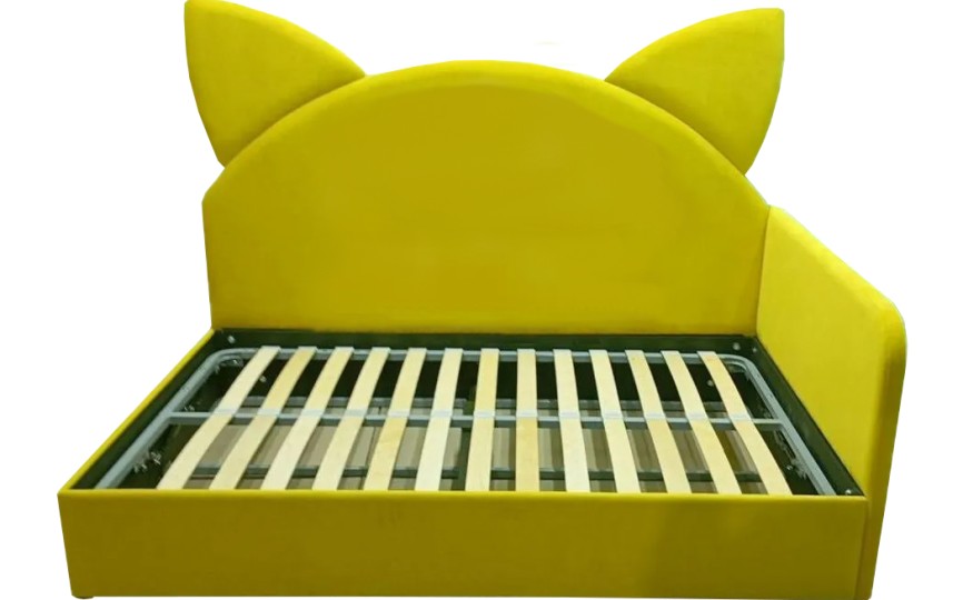 Кровать диван Котя с высокой спинкой с ушками