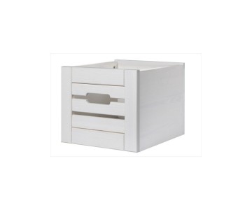 Ящик для шкафа (стеллажа) "Бейли" белый воск