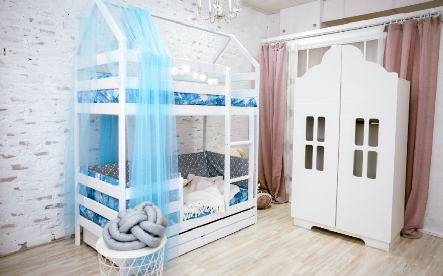 Шкаф 2-х дв. Домик МДФ софт