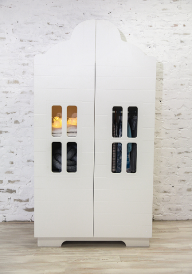 Шкаф 2-х дв. Домик МДФ софт