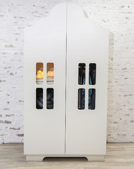 Шкаф 2-х дв. Домик МДФ софт