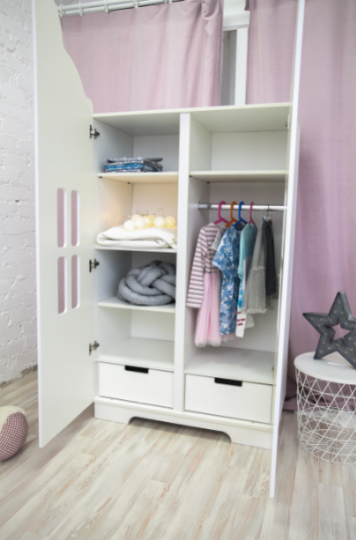 Шкаф 2-х дв. Домик МДФ софт