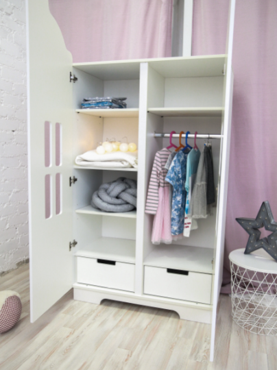 Шкаф 2-х дв. Домик МДФ софт