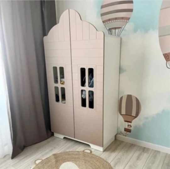 Шкаф 2-х дв. Домик МДФ софт