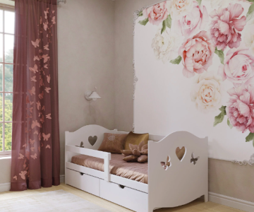 Кровать софа Эко-9 МДФ Бабочки