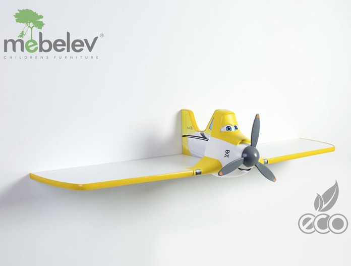 Полка одноярусная "Дасти 1" желтая