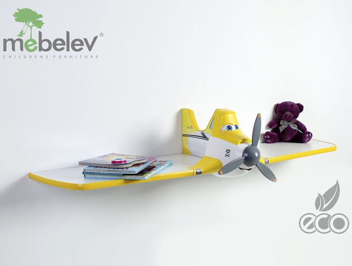 Полка одноярусная "Дасти 1" желтая