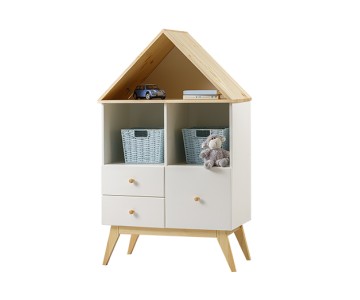 Комод - квадрат с двумя открытыми полками Тимберика Кидс №6 на ножках Комод - квадрат с двумя открытыми полками Тимберика Кидс №6 на ножках