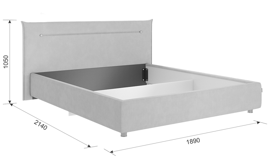 Кровать с подъемным механизмом Альба