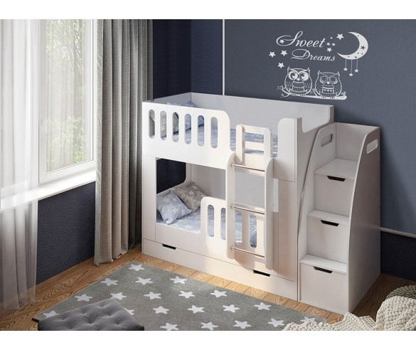 Двухъярусная кровать Сказка ДС-20 белая