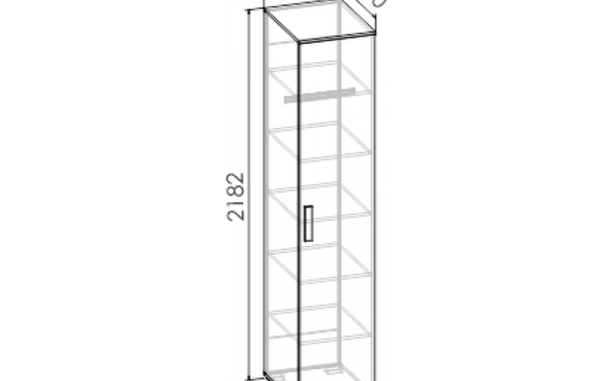 Шкаф-пенал ШП "Румика SKY"