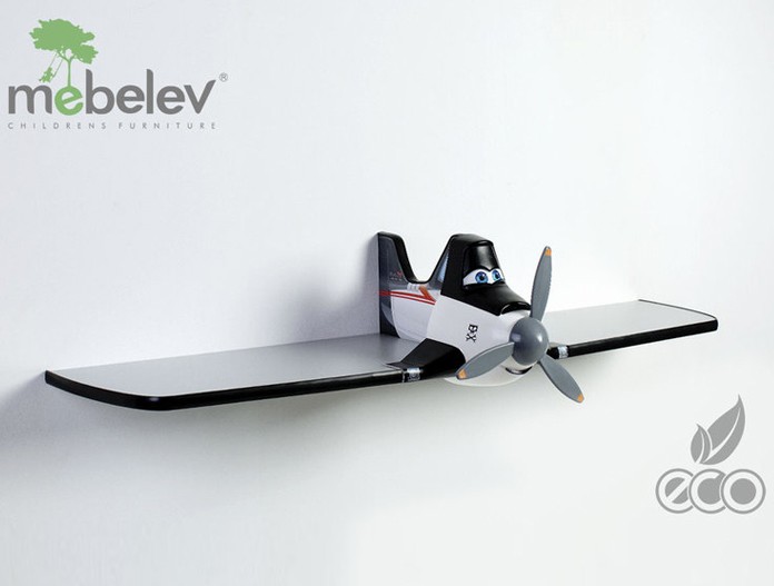 Полка одноярусная "Дасти 1" черная