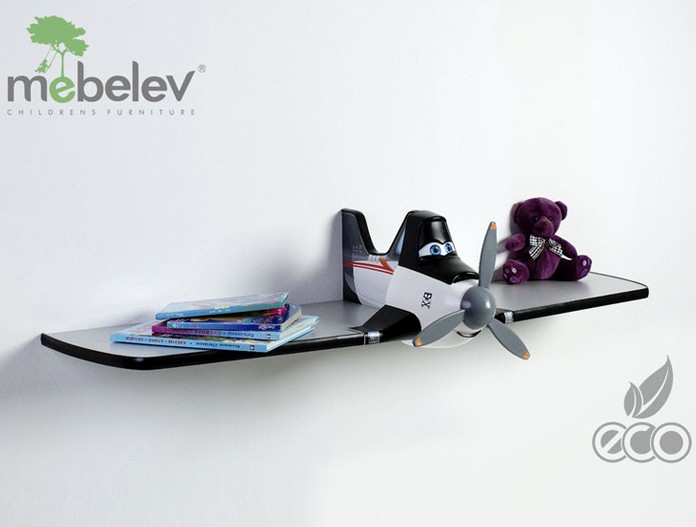 Полка одноярусная "Дасти 1" черная