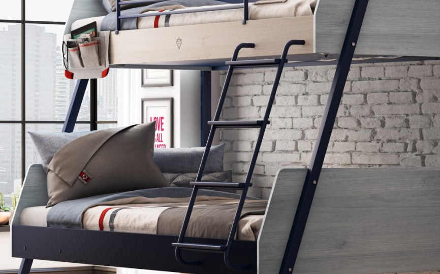 Кровать двухъярусная Trio широкая