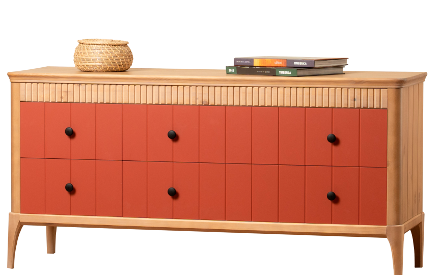 Тумба ТВ Грета №4 широкая, 2+2 ящика