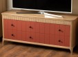 Тумба ТВ Грета №4 широкая, 2+2 ящика
