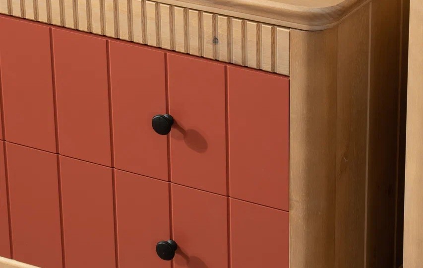 Тумба ТВ Грета №4 широкая, 2+2 ящика