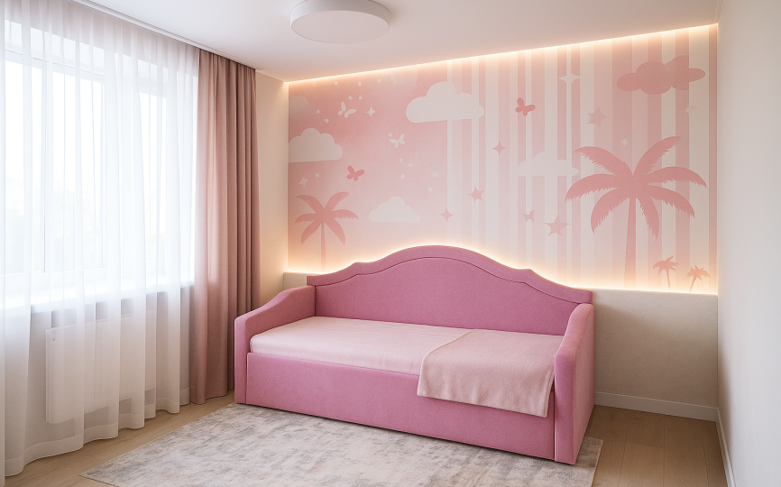 Кровать диван Барби