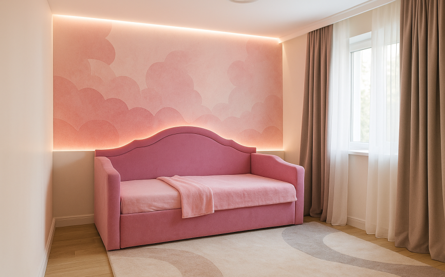 Кровать диван Барби