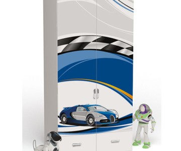 Шкаф 2-х дверный Ламан для мальчика