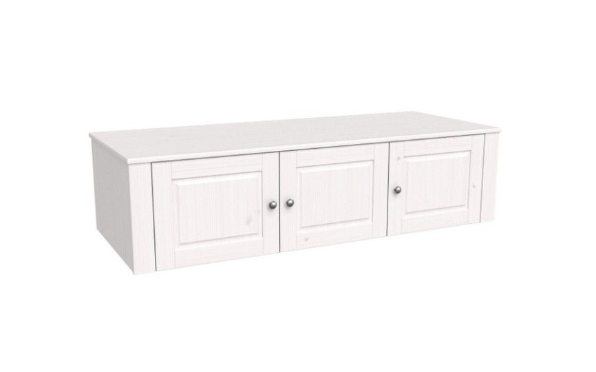 Антресоль шкафа "Бейли" для 3-х дверного шкафа белый воск