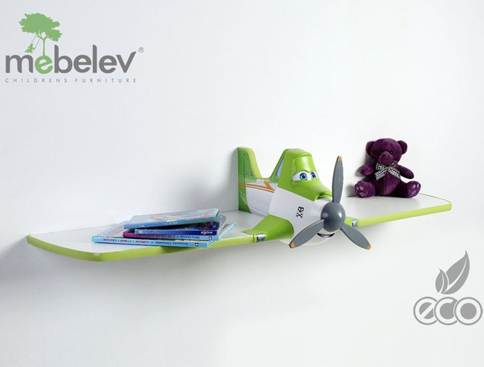 Полка одноярусная "Дасти 1" зеленая