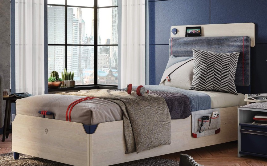 Кровать с подъемным механизмом Trio Line широкая