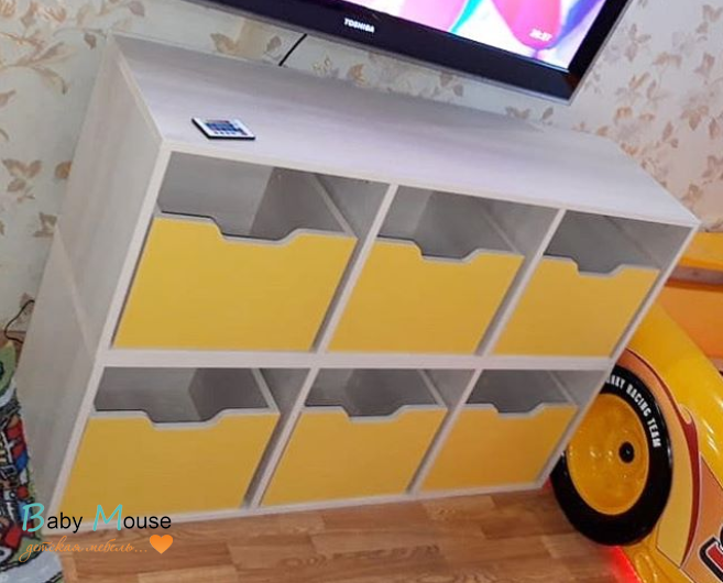 Система для хранения трехсекционная (13/69СВх3шт + 13/70СВх3шт) Фанки Кидз. Система для хранения трехсекционная (13/69СВх3шт + 13/70СВх3шт) Фанки Кидз.