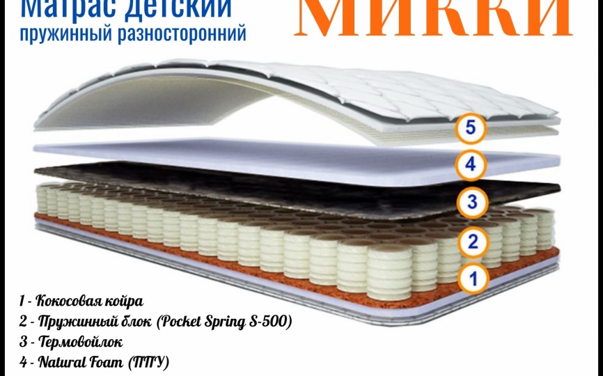 Матрас МИККИ разносторонний