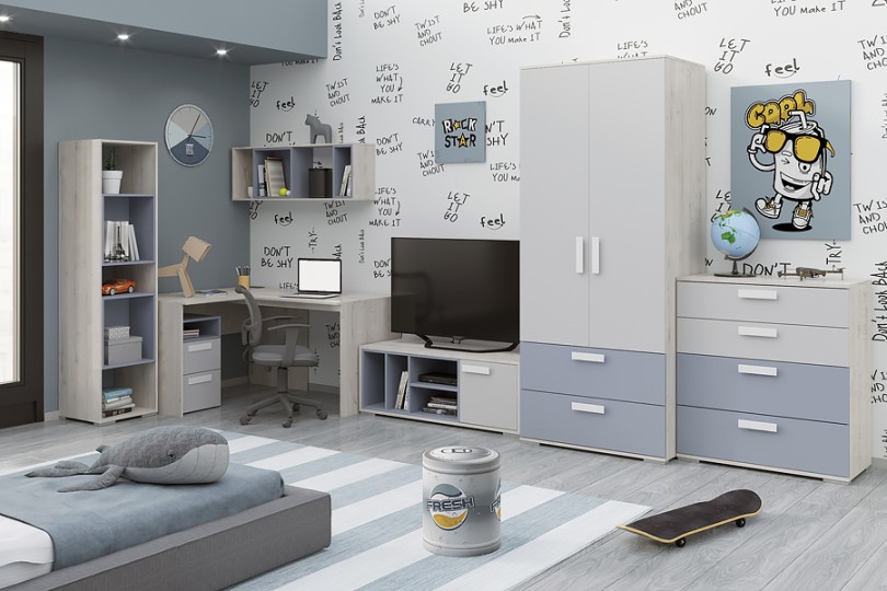 Шкаф многофункциональный Ш2.М "Румика SKY"